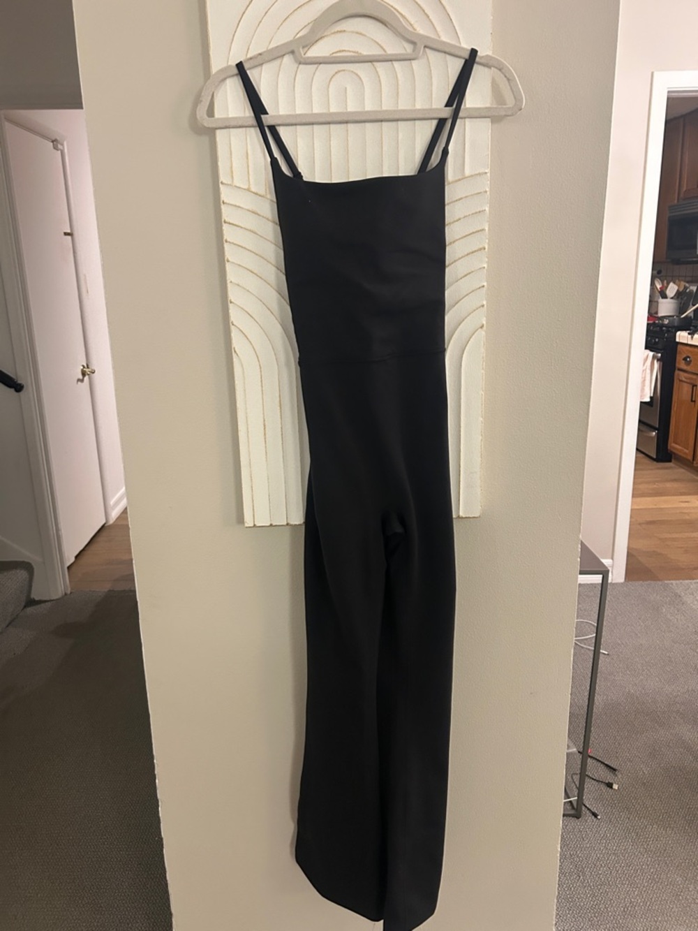 Black Wide-Leg Jumpsuit with Spaghetti Straps
